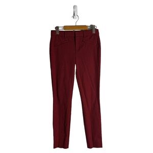 Gap Women's Red Signature Skinny Ankle Patterned Pants